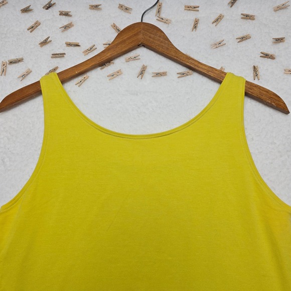Eileen Fisher Yellow Organic Cotton Lycra Tank Top Women's Size S Sleeveless - Picture 12 of 12